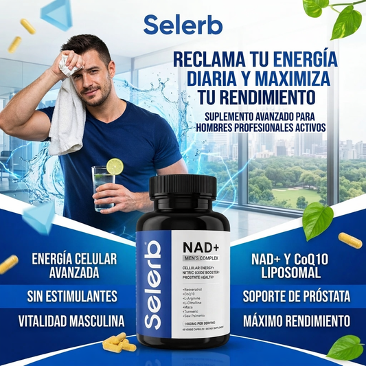 Etiqueta e ingredientes de Selerb NAD+ Men's Complex