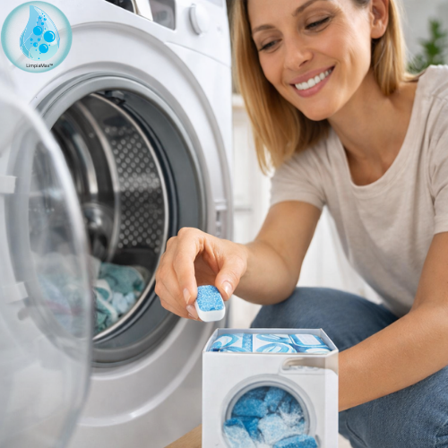 LimpiaMax™ Pastilla Lavadora - Mantén tu lavadora limpia y tu ropa oliendo a fresco