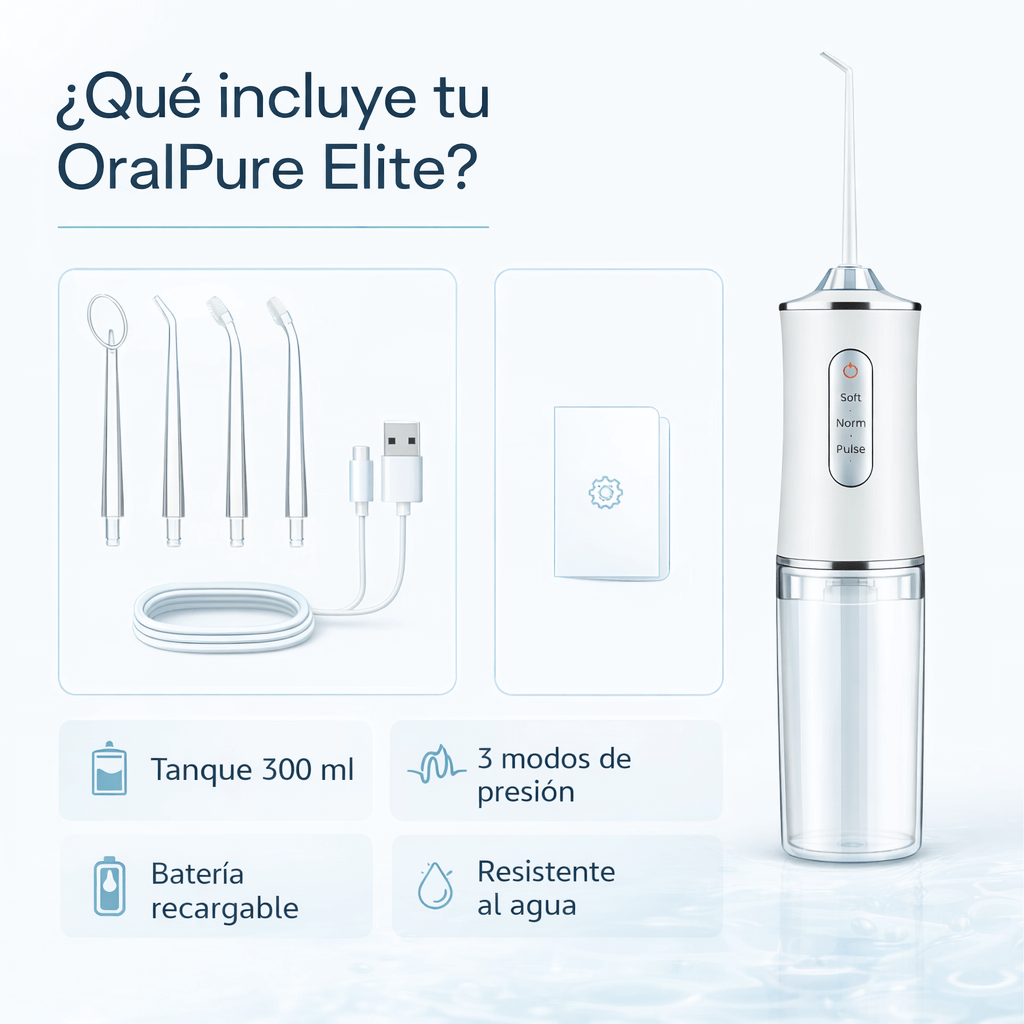 BioJet Smile Pro™ - Elimina restos y bacterias que causan mal aliento en minutos