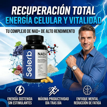 Sellos de calidad de Selerb NAD+: hecho en EE.UU., vegano, libre de gluten