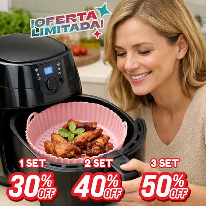 Set 6 moldes silicona para Freidora de Aire - Reduce la limpieza y cuida tu freidora