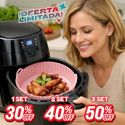 Set 6 moldes silicona para Freidora de Aire - Reduce la limpieza y cuida tu freidora