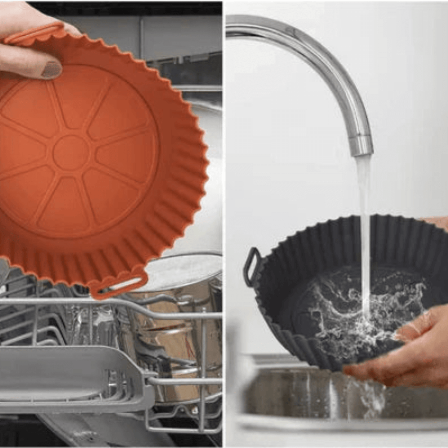 Set 6 moldes silicona para Freidora de Aire - Reduce la limpieza y cuida tu freidora