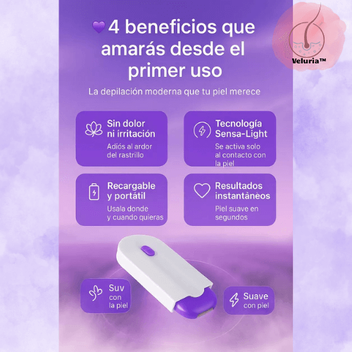 Veluria™ – Depilación rápida y sin dolor desde casa