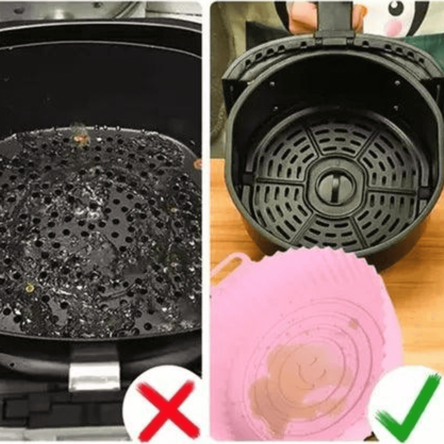 Set 6 moldes silicona para Freidora de Aire - Reduce la limpieza y cuida tu freidora