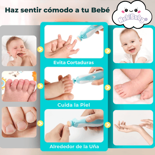 NubiBaby® Cortaúñas para Bebés con Lima y Pulidor