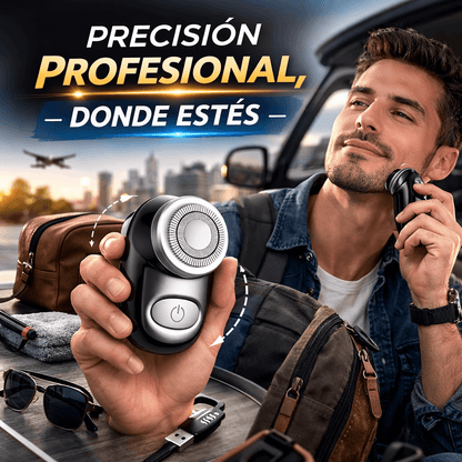 Mini Afeitadora Portátil Recargable - Afeitado Profesional, Preciso y Sin Dolor