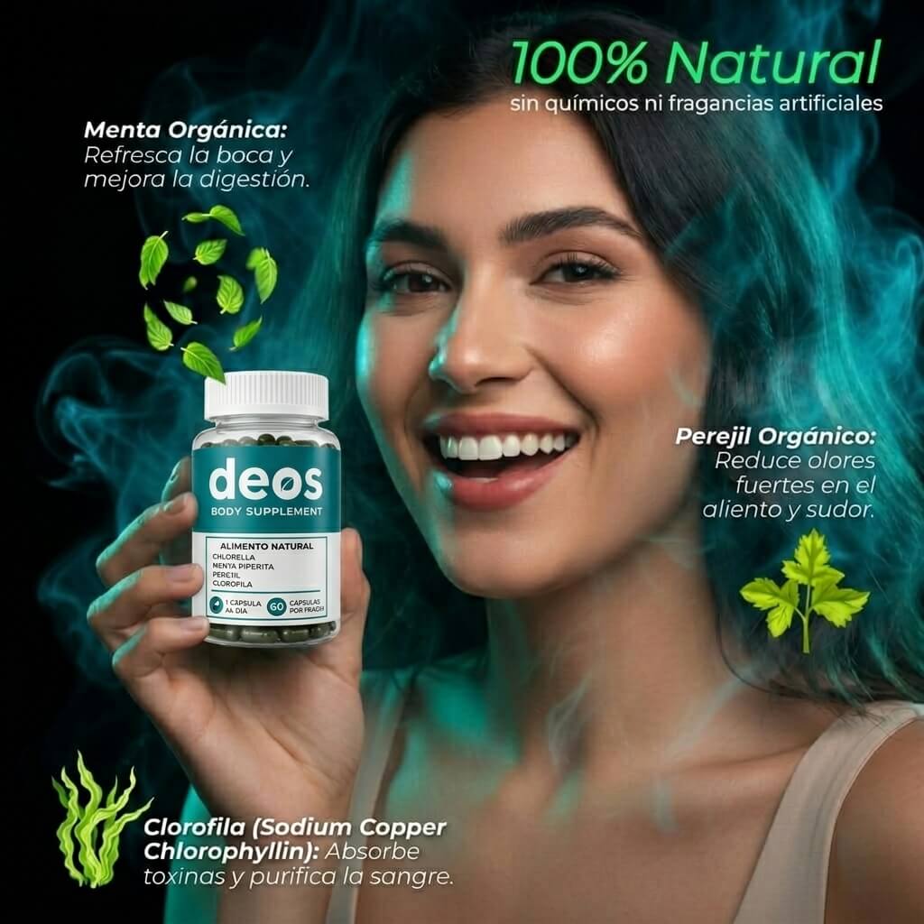 DEOS DESODORANTE INTERNO NATURAL  60 capsulas