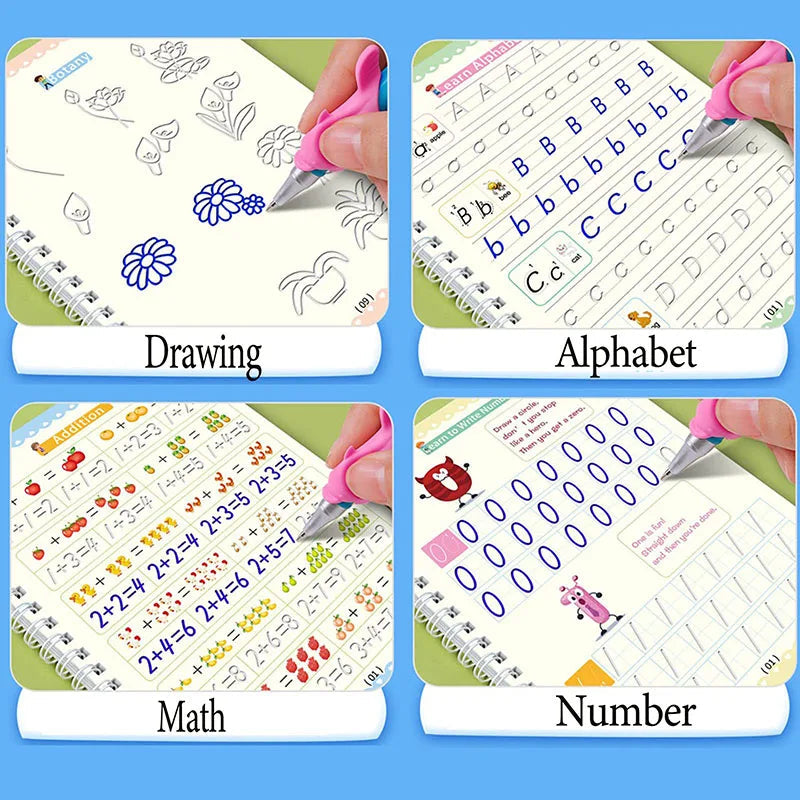 Trazo Mágico – Su letra mejora sin peleas ni goma - Set Cuaderno Magic Caligrafía