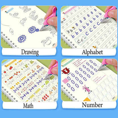 Trazo Mágico – Su letra mejora sin peleas ni goma - Set Cuaderno Magic Caligrafía