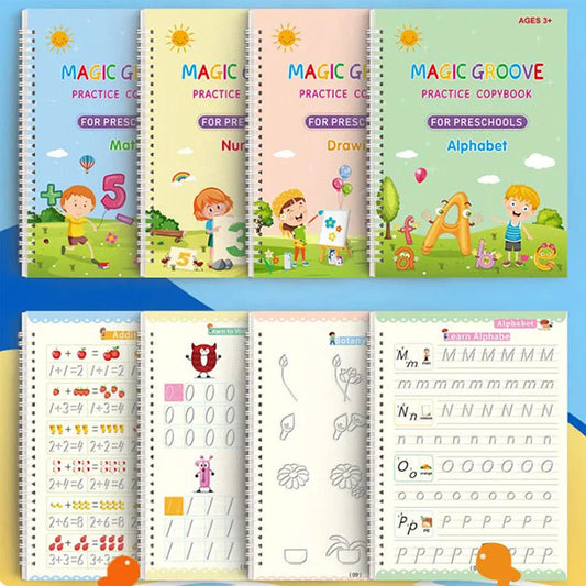 Trazo Mágico – Su letra mejora sin peleas ni goma - Set Cuaderno Magic Caligrafía